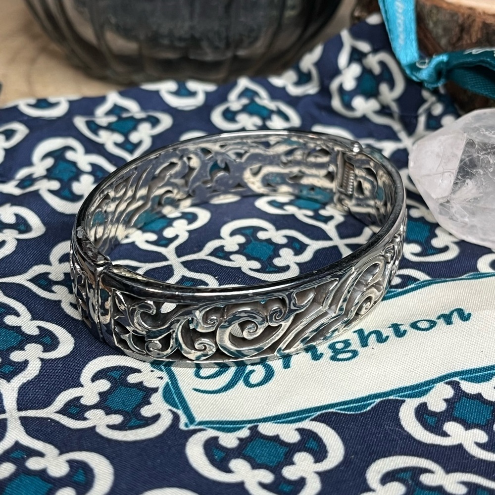 Brighton Intricate Silver Cuff Bracelet AS IS - Picture 5 of 9
